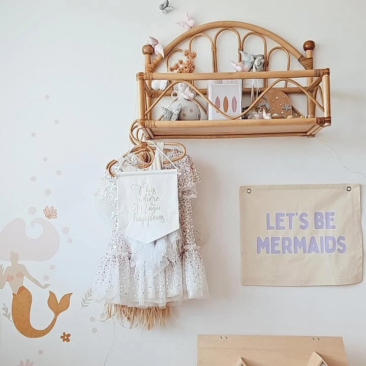 Girls mermaid wall banner. Girls under the sea room banner. Let’s be mermaids wall banner. Girls ocean bedroom wall banner. Girls mermaid wall decor. Ocean girls bedroom styling. Mermaid girls bedroom wall decor. Girls mermaid room inspo. Under the sea girls bedroom inspo. Girls ocean bedroom ideas. Girls under the sea bedroom decor. Girls mermaid wall decor. Mermaid wall banner.