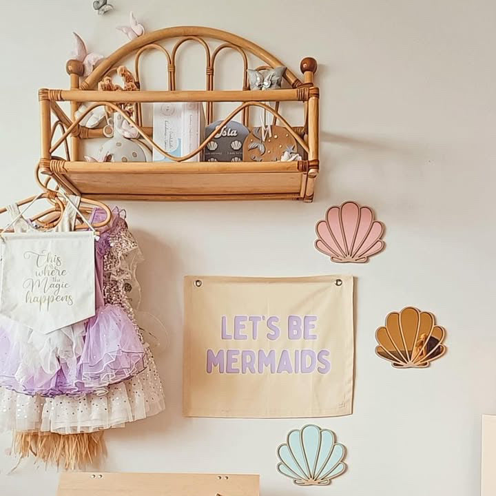Girls mermaid wall banner. Girls under the sea room banner. Let’s be mermaids wall banner. Girls ocean bedroom wall banner. Girls mermaid wall decor. Ocean girls bedroom styling. Mermaid girls bedroom wall decor. Girls mermaid room inspo. Under the sea girls bedroom inspo. Girls ocean bedroom ideas. Girls under the sea bedroom decor. Girls mermaid wall decor. Mermaid wall banner.