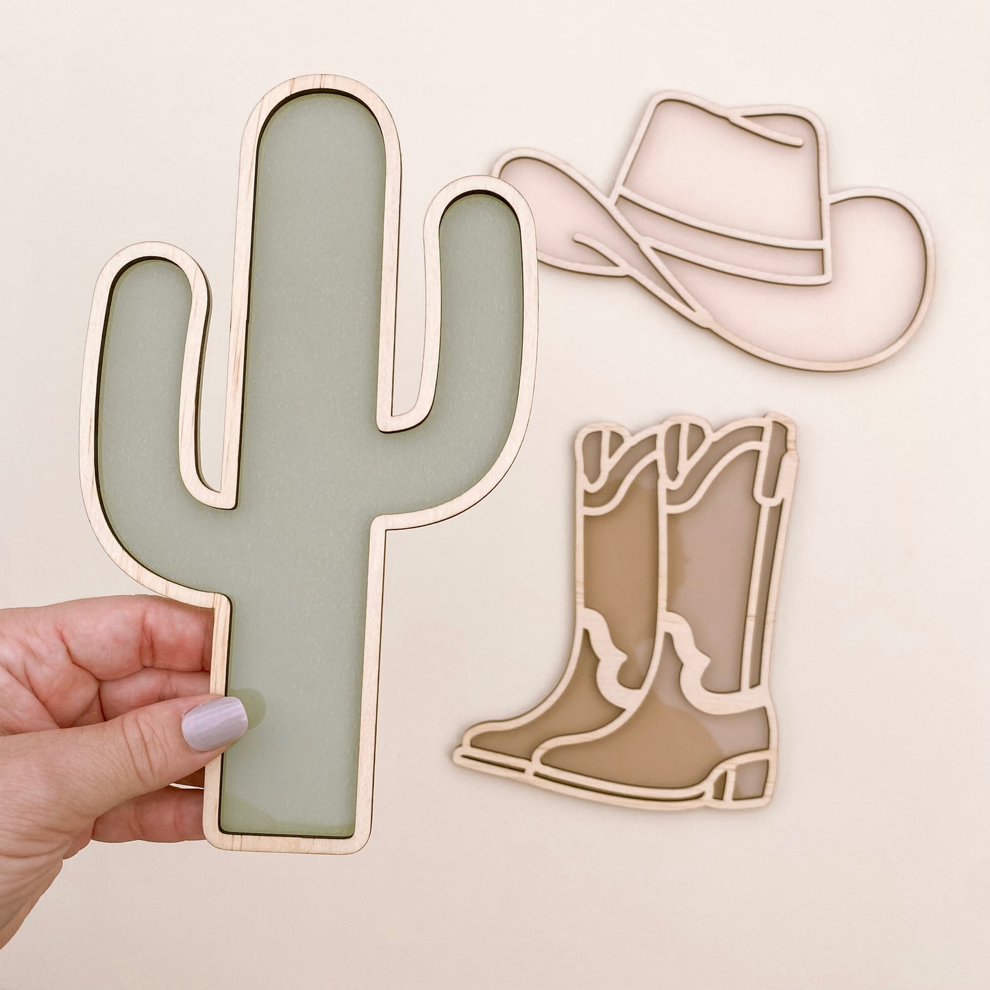 Cowboy hat wall decor. Wooden cowboy hat sign. Acrylic cowboy boots decor sign. Timber cowboy boots sign. Acrylic cactus decor. Timber cactus decor. Acrylic cactus wall decor. Western kids decor. Rodeo inspired boys bedroom. Boys rural wall decor. Cowboy kids wall decor. Western wall decor. Cowboy timber wall decor. Rental friendly kids decor. Rodeo nursery decor.