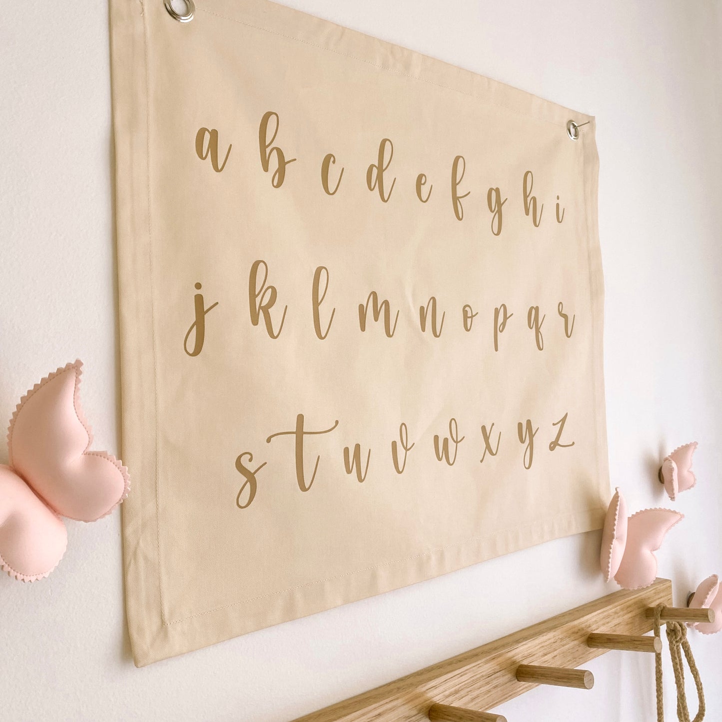 Cursive alphabet kids wall banner. Kids script abc wall banner. Kids cursive alphabet decor. Kids room cursive abc banner. Girls abc banner. Girls alphabet wall banner.
Surf girls bedroom styling. Girls surf bedroom decor. Girls surf bedroom wall banner. Girls surf room inspo. Beach girls bedroom inspo. Beach girls bedroom ideas. Coastal girls bedroom inspo. ABC wall banner