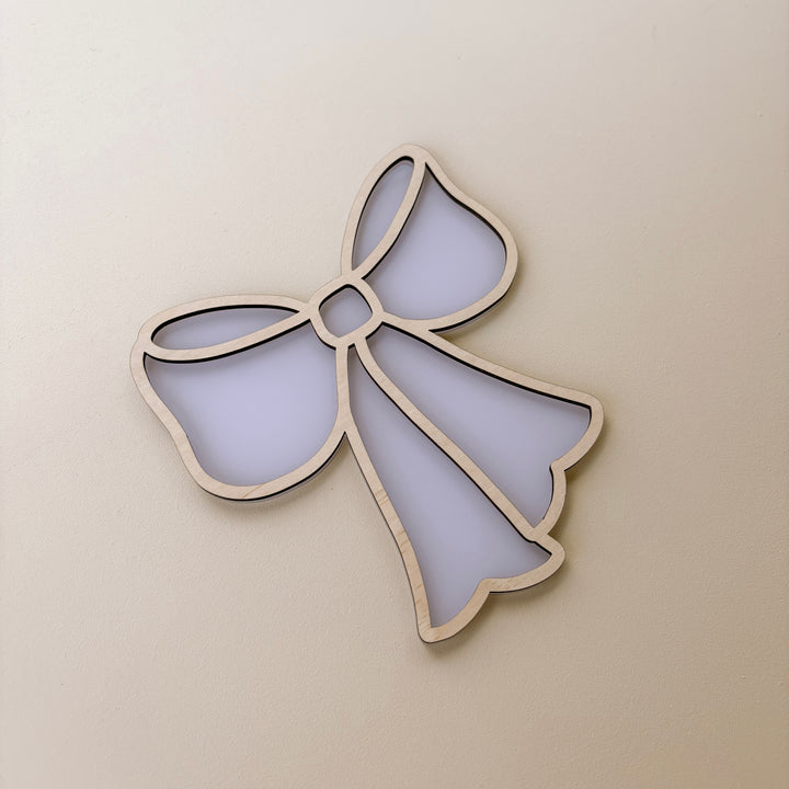 Bow wall shape | girls bow acrylic & timber decor