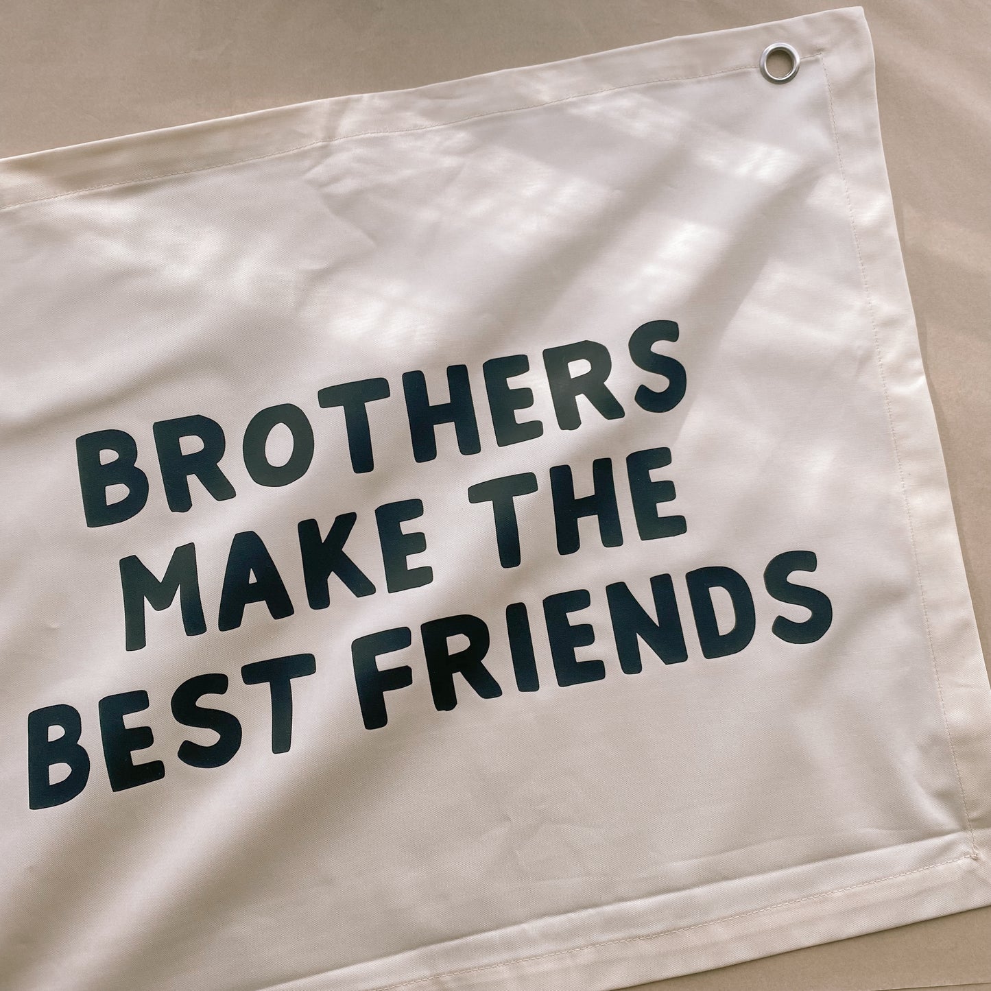Brothers bedroom styling. Brothers bedroom wall decor. Brothers bedroom wall banner. Brothers wall banner. Brothers bedroom inspo. Brothers bedroom decor ideas. Shared boys bedroom decor. Brothers make the best friends banner. Shared boys room inspo. Brothers wall decor.