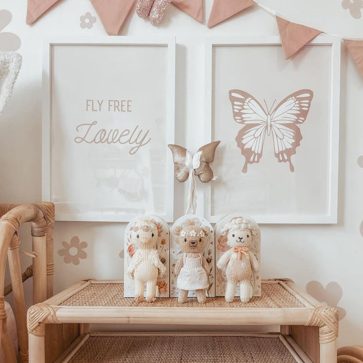 Pink girls room. Soft pink nursery decor. Classic girls bedroom styling. Sweet girls pastel pink bedroom decor. Butterfly wall art. Butterfly girls room inspo. Pink butterfly print decor. Timeless girls pink bedroom ideas. Elegant girls bedroom art. Girls feminine bedroom. Baby pink girls bedroom decor. Classic girls nursery decor. Classic pink bedroom. Delicate butterfly inspired girls decor. Fly free lovely print styling.
