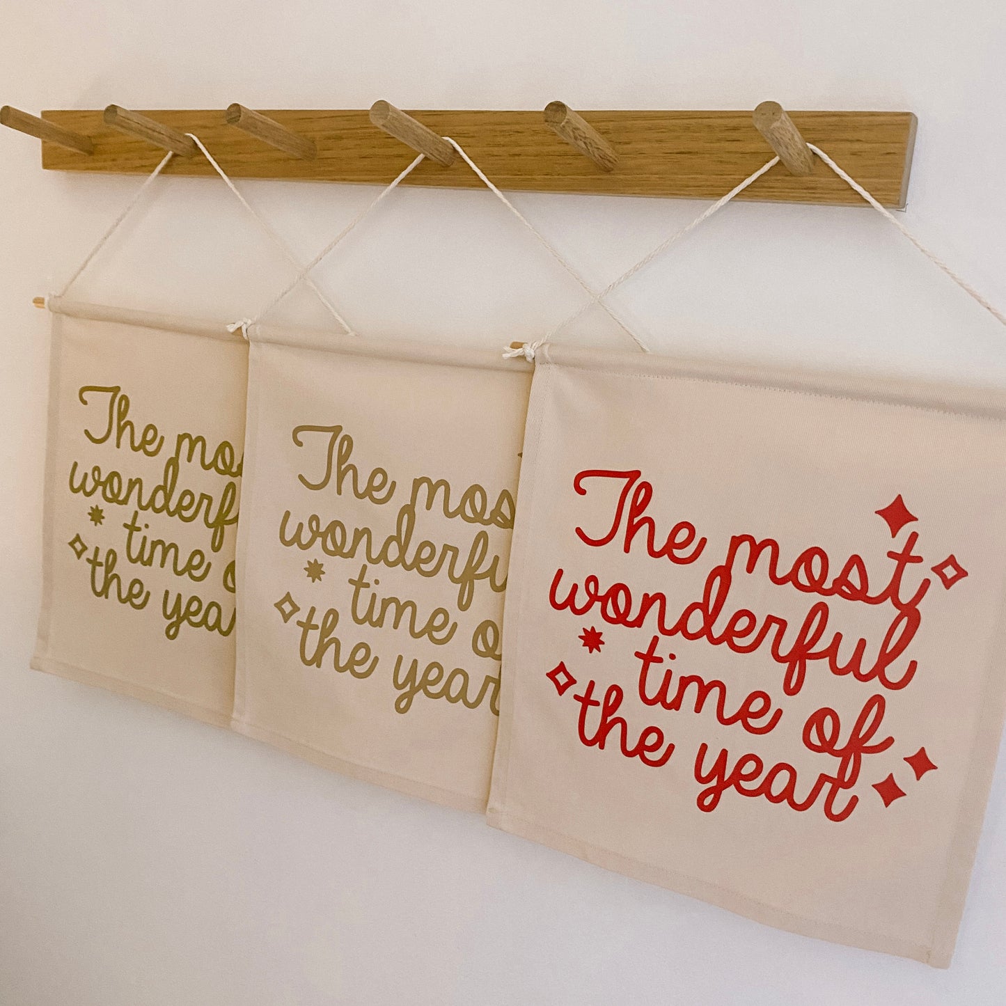 Christmas wall banner. Most wonderful time of the year wall banner. Christmas decor. Kids Christmas banner. Wonderful time banner. Xmas wall banner. Neutral Christmas decor. Minimalist Christmas wall banner. Christmas wall decor.