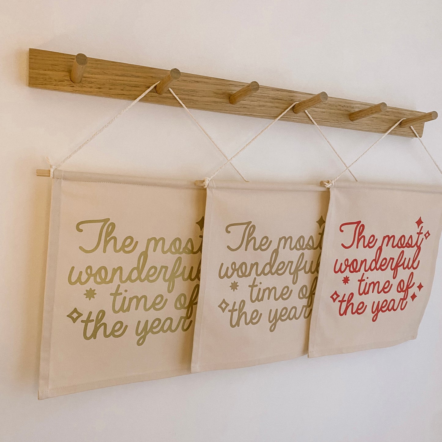 Christmas wall banner. Most wonderful time of the year wall banner. Christmas decor. Kids Christmas banner. Wonderful time banner. Xmas wall banner. Neutral Christmas decor. Minimalist Christmas wall banner. Christmas wall decor.