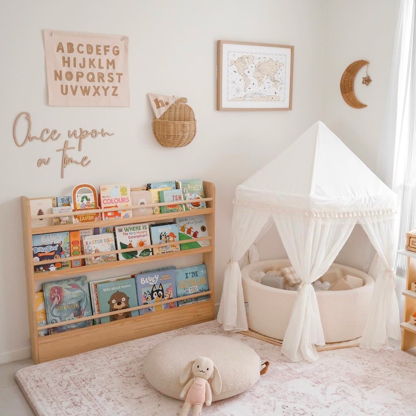 Alphabet kids wall banner | ABC wall hanging ~ Shell