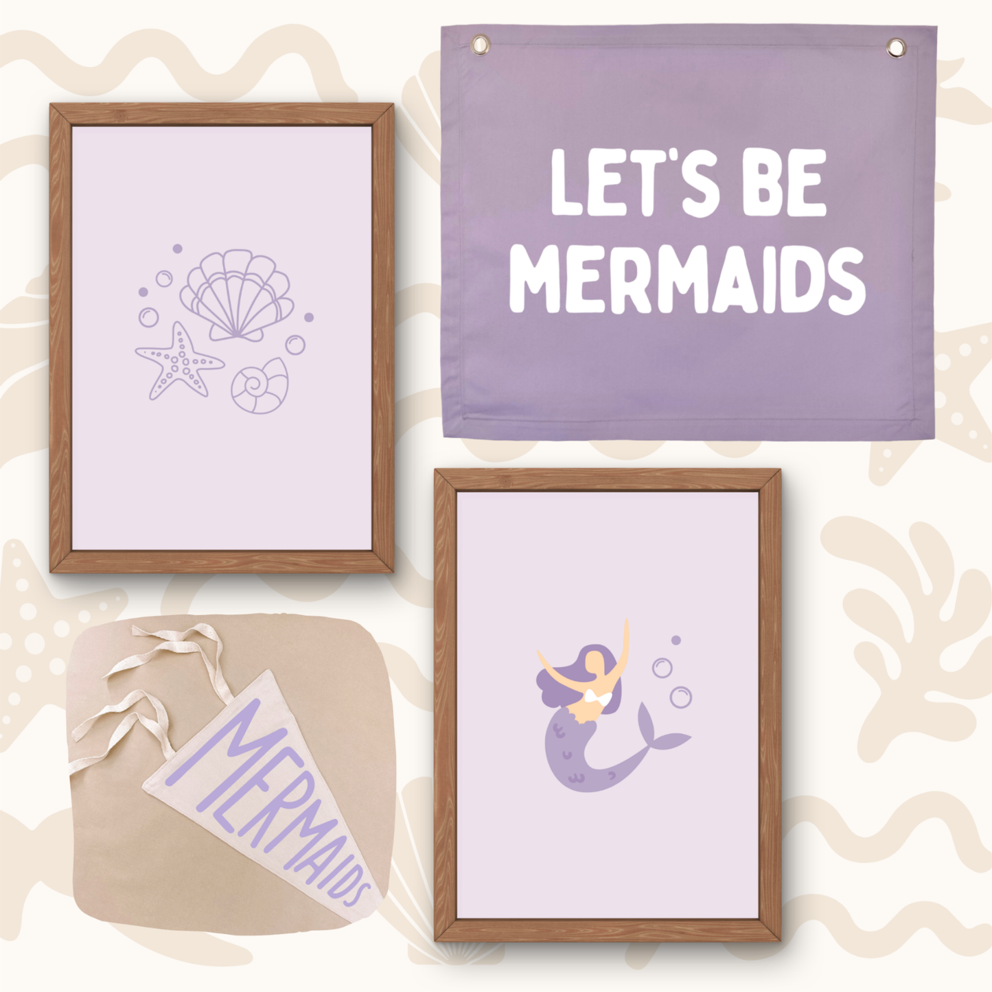 Bedroom starter pack ~ Purple mermaid