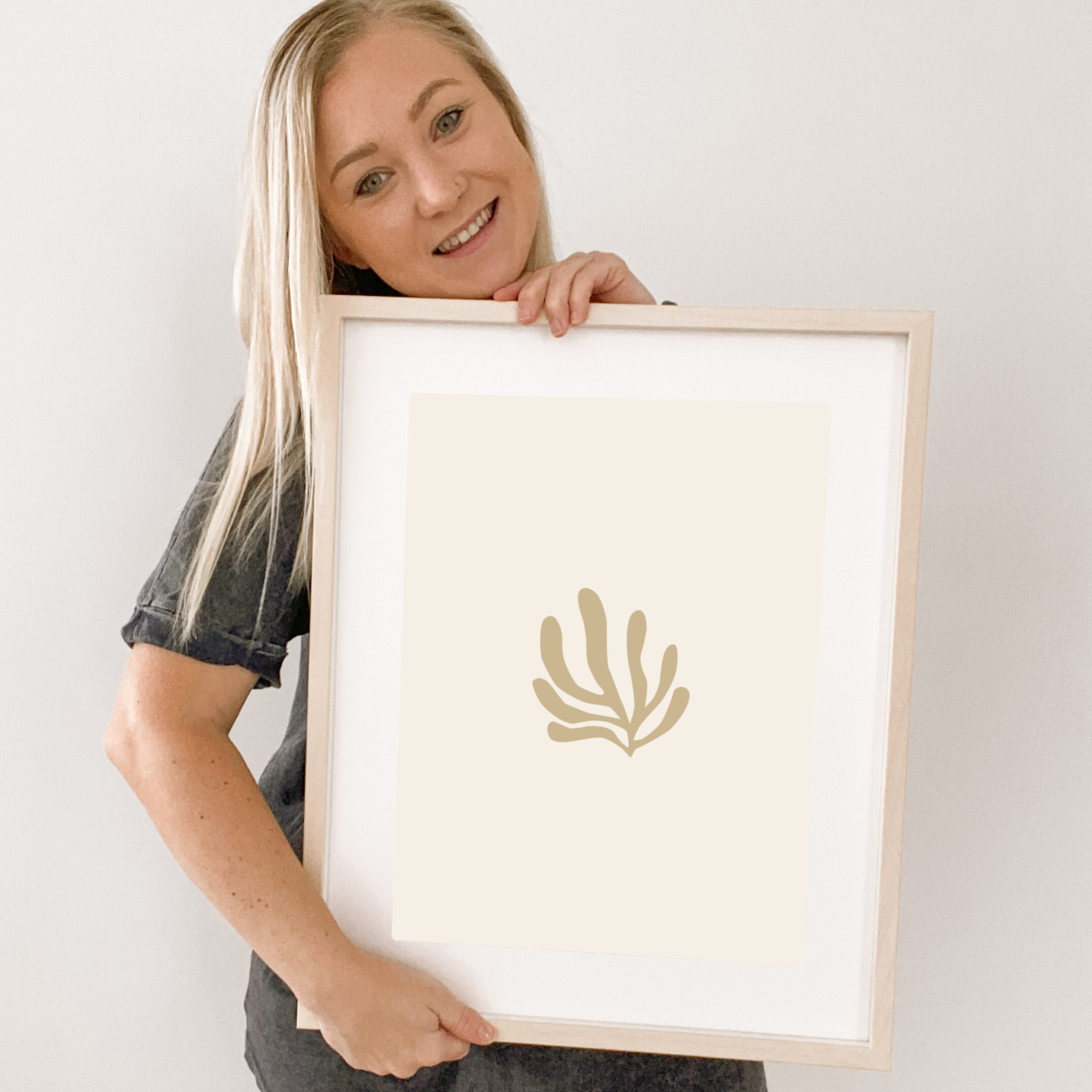 Coral girls under the sea wall print | coastal girls wall art ~ 3 colours