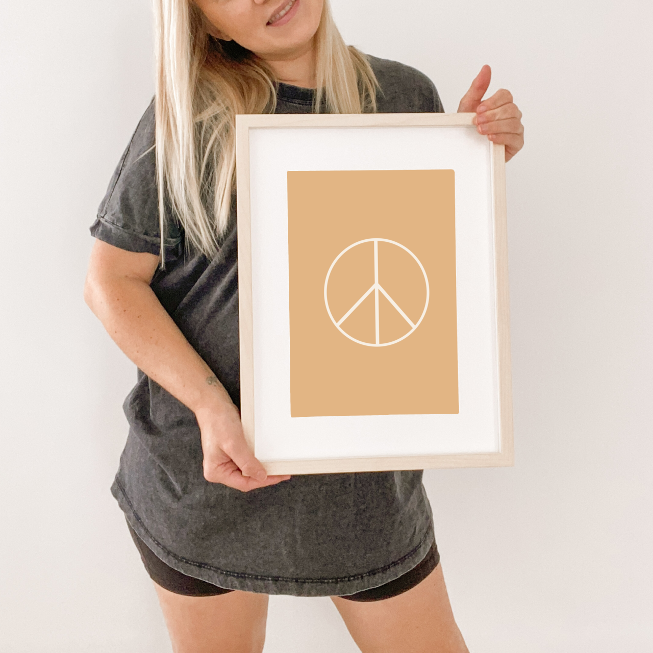 Classic Peace sign kids wall print / wall art ~ 6 colours