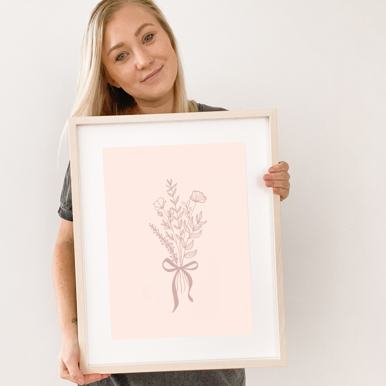 Floral bouquet girls wall prints / wall art ~ 3 designs