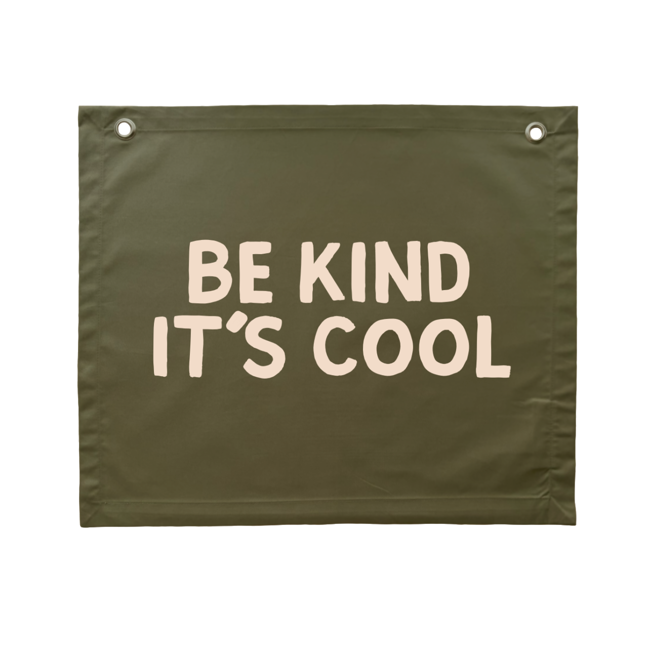 Olive green be kind its cool wall banner. Be kind its cool wall flag. Be kind its cool bedroom banner. Boys playroom banner. Boys playroom wall flag. Boys bedroom styling. Boys bedroom wall decor. Boys wbedroom inspo. Boys bedroom decor ideas. 7 year old bedroom ideas. 10 year old bedroom ideas. 12 year old bedroom ideas. Army green bedroom decor. Khaki green kids room.