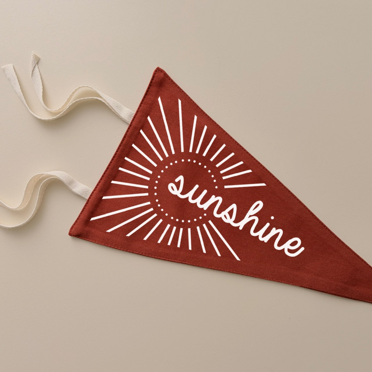 Sunshine tie up pennant flag | wall hanging