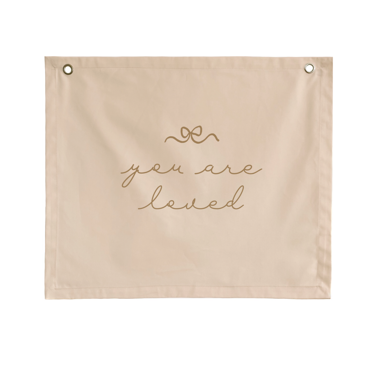 You are loved wall banner ~ Warm sand ~ Sale