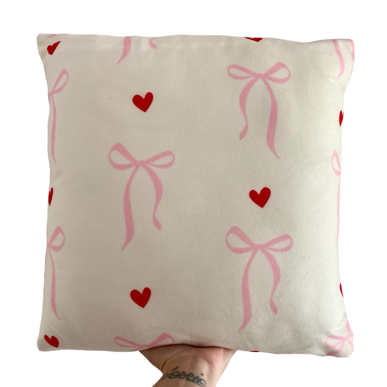Bow bedroom cushion slip. Fairy tales cushion cover. Bow themed cushion. velour bow cushion cover. Bow cushion. Bows pillow. Pink bow cushion cover. Girls bedding. Bow theme cushion. Magical cushion cover. Bows bedroom decor. Fairy tale themed kids cushion. Girls bedding. Girls cushion cover.