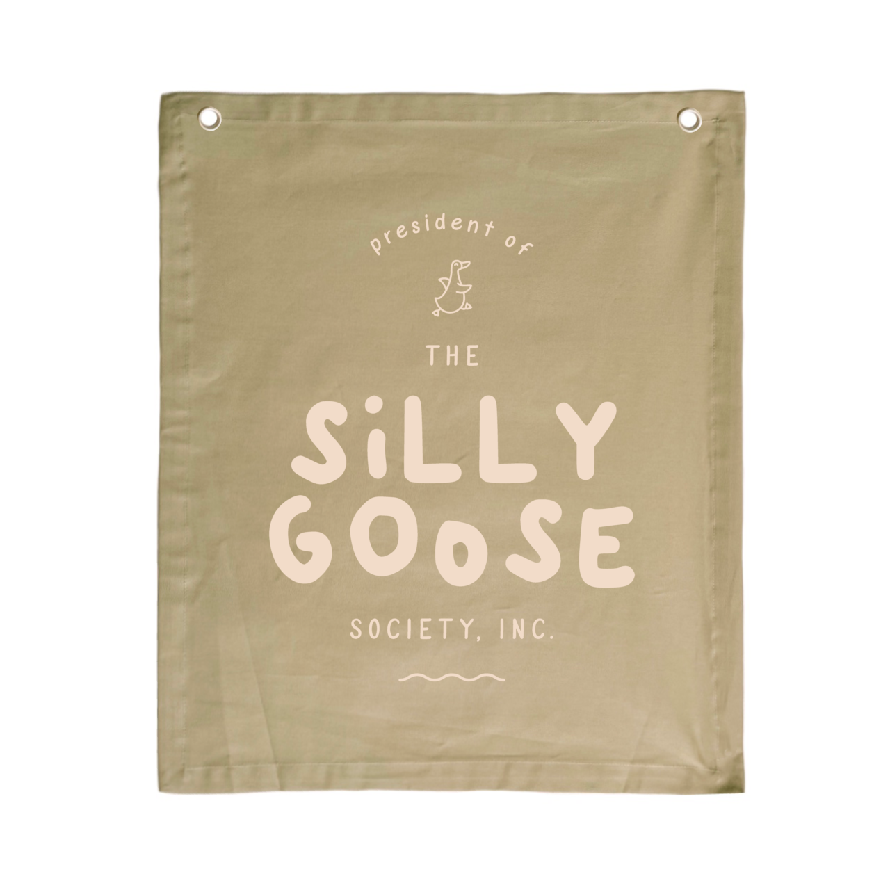 Silly goose nursery flag. Silly goose wall flag. Silly goose bedroom wall banner. Silly goose playroom banner. Kids playroom wall flag. Nursery styling. Toddler bedroom inspo. Toddler bedroom decor ideas. Silly goose nursery decor.
