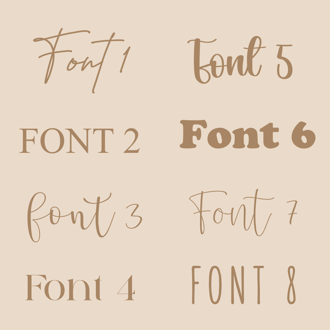 Personalised canvas gift tag ~ warm sand