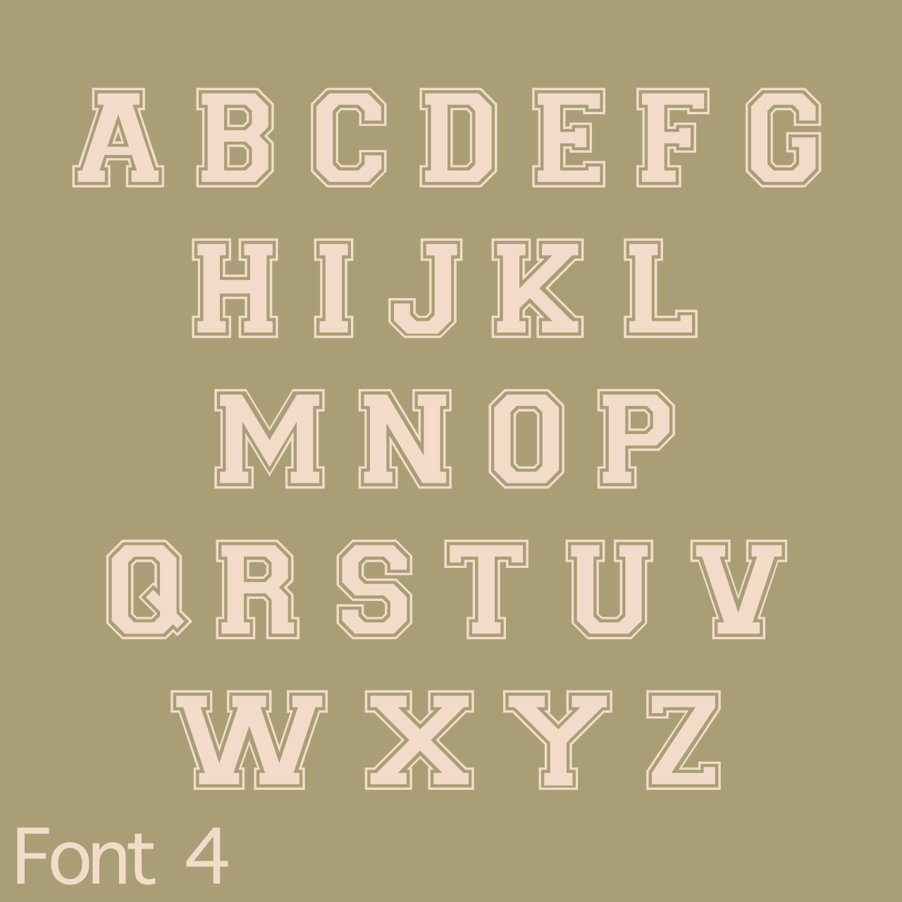 Personalised initial alphabet soup pennant flag ~ Fern green