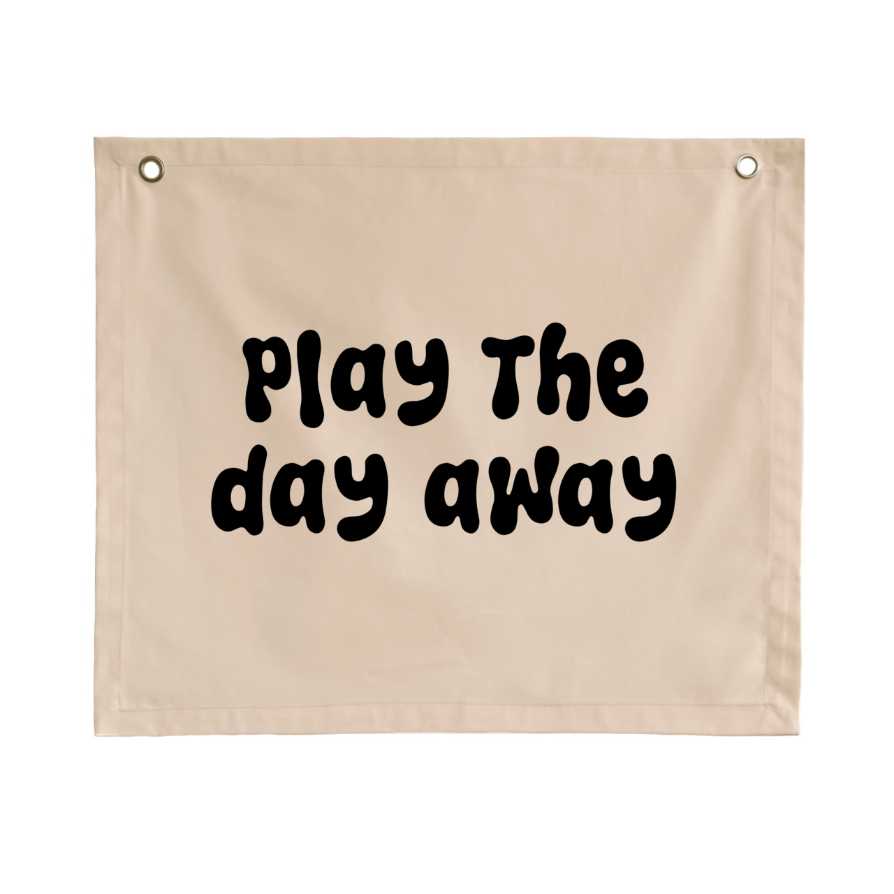 Play the day away kids wall banner / wall hanging ~ Shell