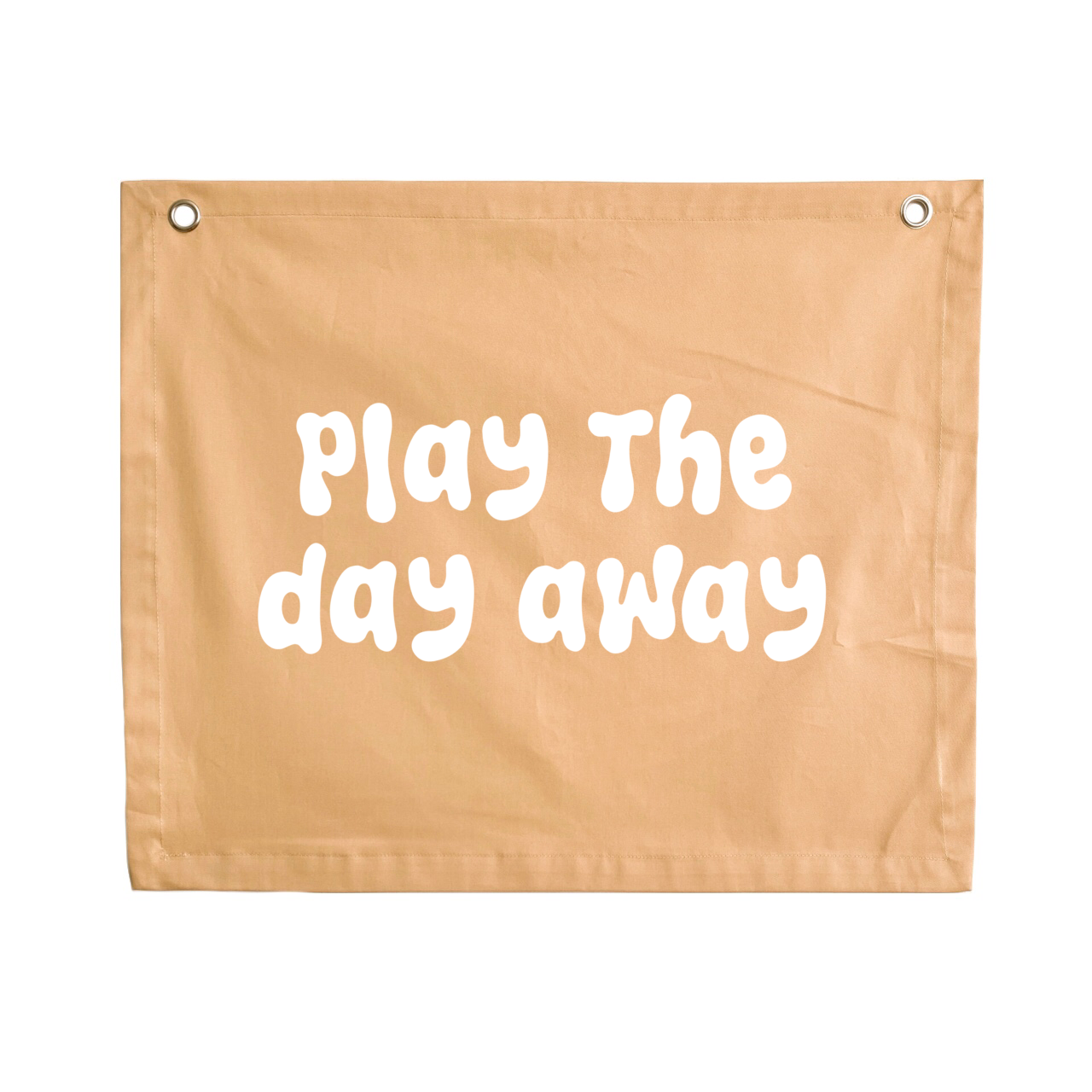 Play the day away kids wall banner / wall hanging ~ Honey