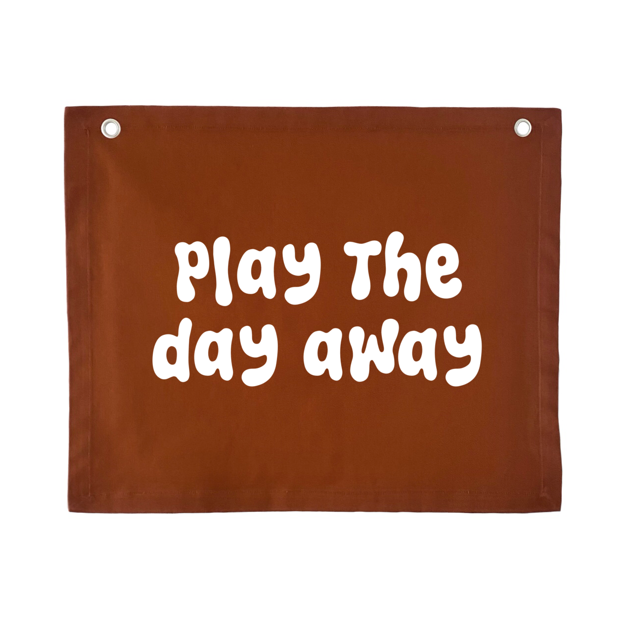 Play wall flag. Play the day away banner. Play sign. kids bedroom styling. kids play bedroom decor. Play wall banner. kids playroom inspo. kids bedroom inspo. kids bedroom ideas. Coastal kids playroom banner. kids wall banner.