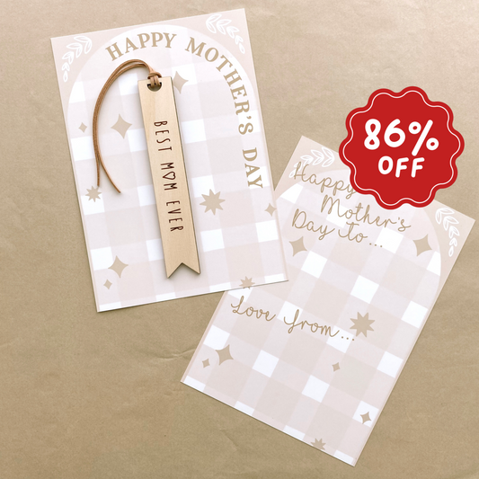 Best Mum ever Mother’s day book mark