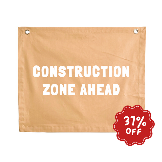 Construction wall banner ~ Honey ~ Imperfect
