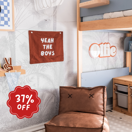 Yeah the boys wall banner ~ Rust ~ Imperfect