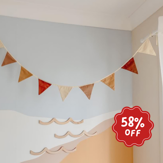 Sunshine kids triangle wall bunting ~ Imperfect