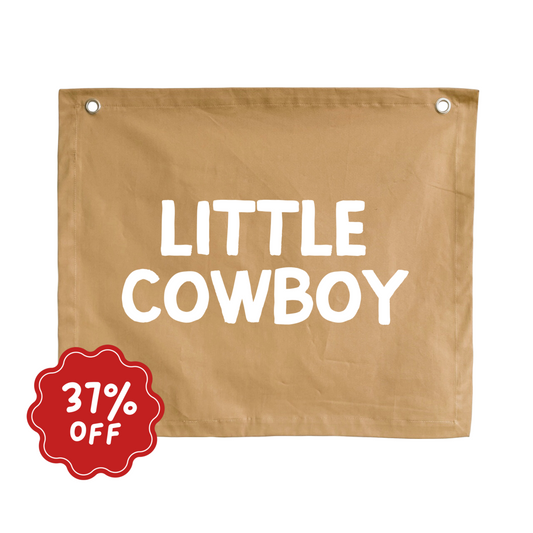 Little cowboy wall banner ~ Camel ~ Imperfect