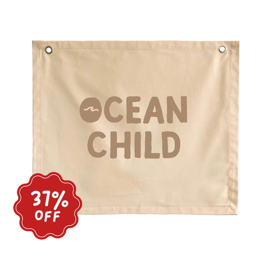 Ocean child wall banner ~ Shell ~ Imperfect