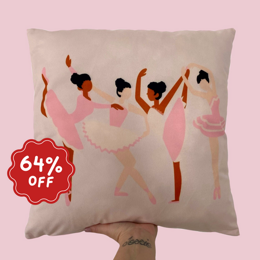 Dancer cushion slip ~ Imperfect