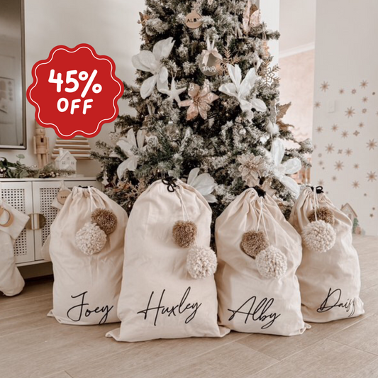Extra large personalised Christmas present sack ~ Imperfect