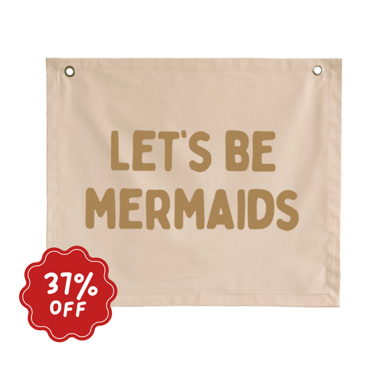 Lets me mermaids wall banner ~ Shell ~ Imperfect