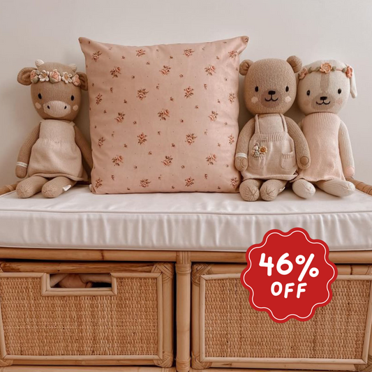 Vintage pink floral cushion slip | cushion cover ~ Sale