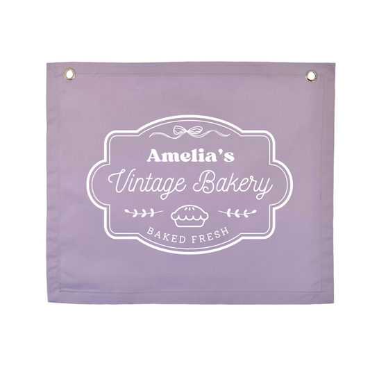 Personalised Purple Bakery Banner, Purple Bakery Banner, Vintage Bakery Banner, Personalised Bakery Banner, Girls Bakery Sign, Kids Bakery Sign, Play Cafe Sign, Girls Play Cafe, Play Cafe Decor, Purple Play Cafe Decor, Play Kitchen Decor, Girls Play Kitchen, Purple Play Kitchen Decor, Pretend Play Decor, Imaginative Play Decor, Cubby House Decor, Girls Cubby House Decor, Playroom Decor, Girls Playroom Decor, Purple Playroom Decor, Personalised Kids Decor, Personalised Playroom Decor, Vintage Girls Decor, Pu