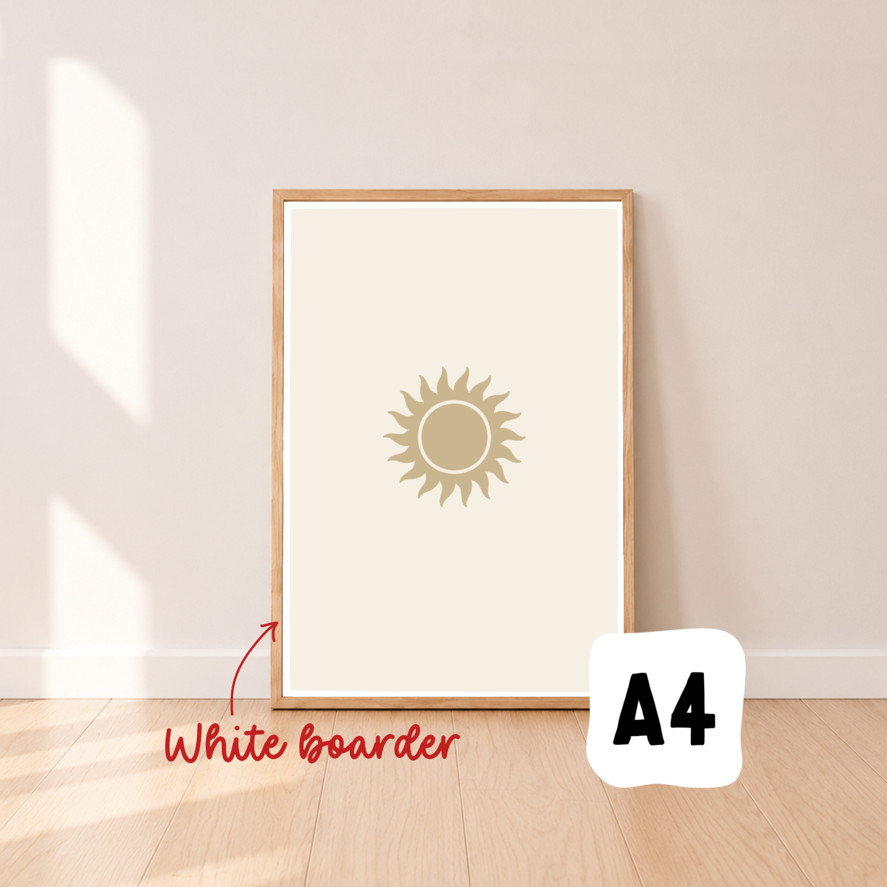 Sun wall print ~ Wheat ~ Sale