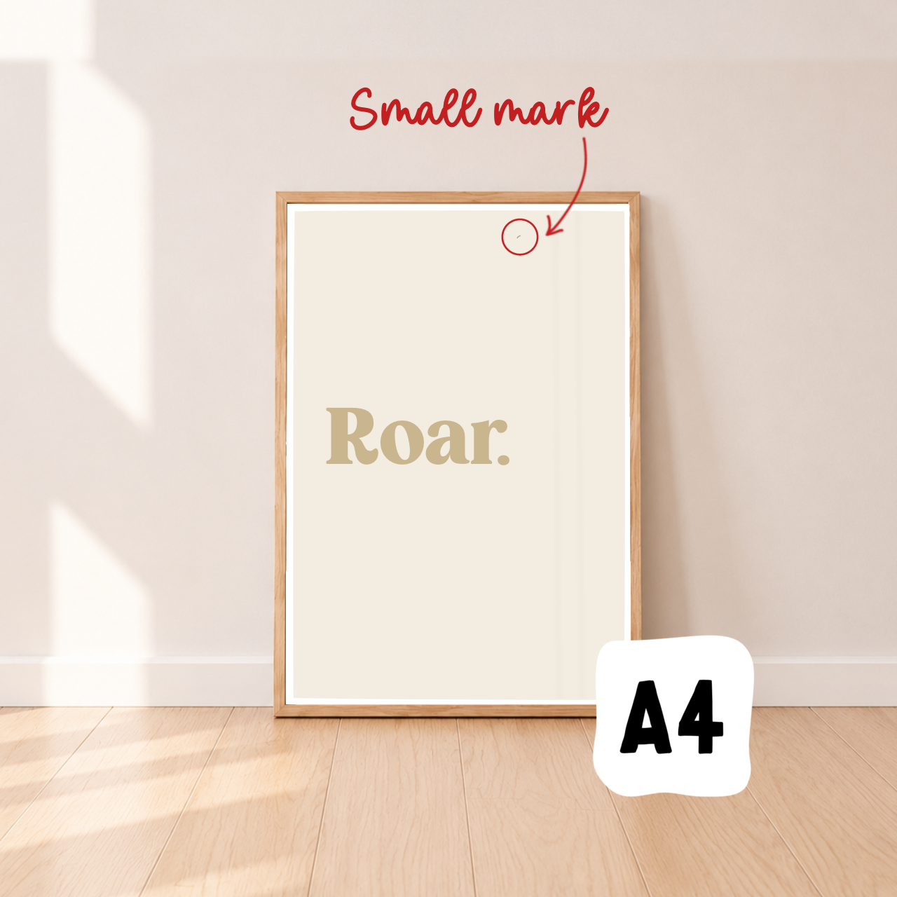 Roar wall print ~ Wheat ~ Sale