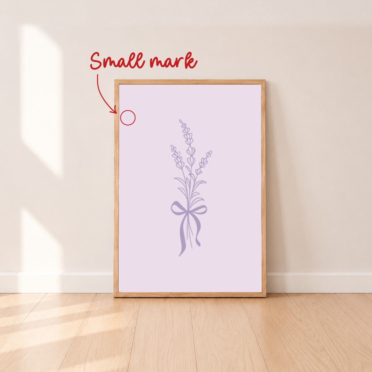 Floral bouquet wall print ~ Lavender ~ Sale