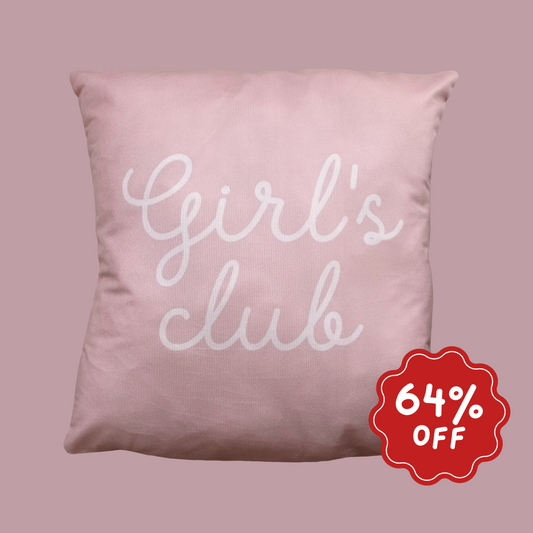 Girls club cushion slip ~ Sample