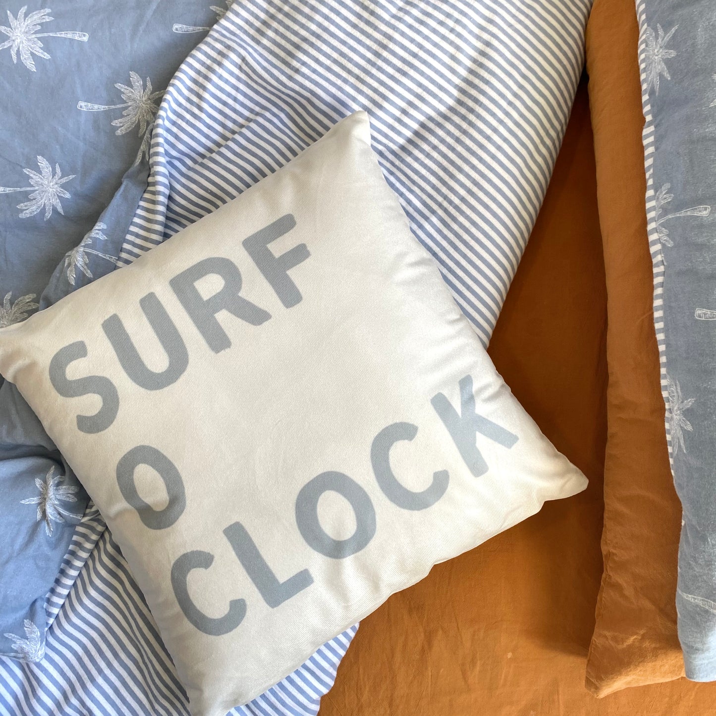 Surf boys bedroom cushion slip. Surf cushion cover. Boys surf themed cushion. Velour boys cushion cover. Coastal boys cushion. Coastal boys pillow. Coastal cushion cover. Beach boys bedding. Beach theme boys cushion. Beach cushion cover. Boys coastal bedroom decor. Boys beach throw cushion. Boys surf throw pillow. surf o clock cushion.