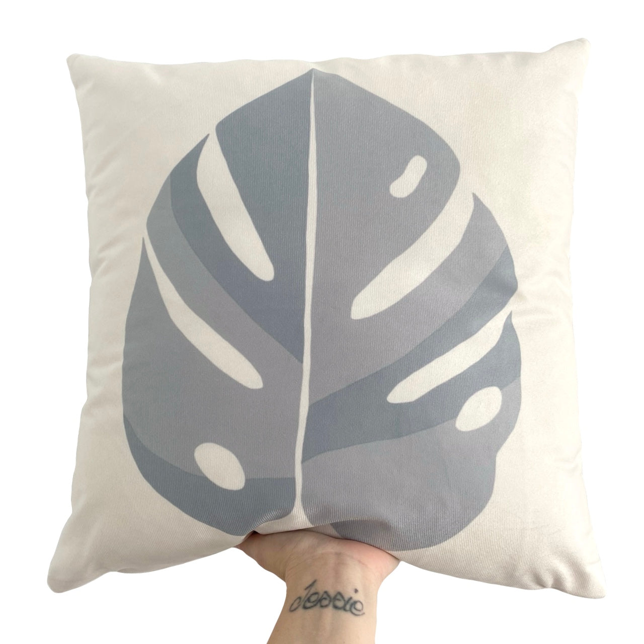 Monstera cushion slip ~ River ~ Sample