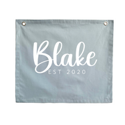 custom wall banner. custom wall flag. custom bedroom banner. custom playroom banner. custom playroom wall flag. personalised wall banner. personalised wall flag. personalised bedroom banner. personalised playroom banner. custom kids wall hanging. monogrammed kids wall flag.