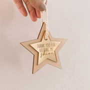 Thank you for helping me shine timber & acrylic ornament ~ Teachers gift