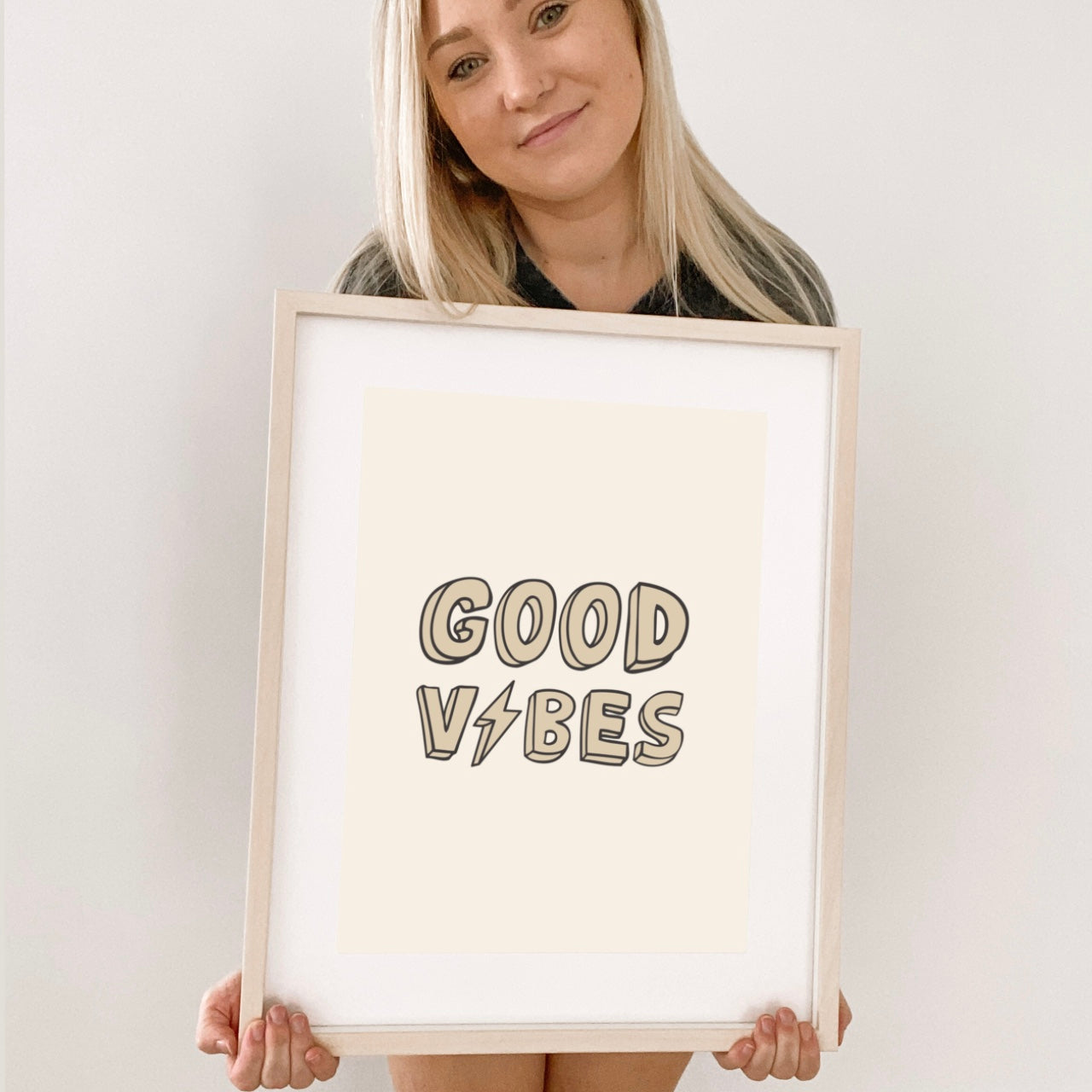 Good vibes kids wall print / wall art ~ 6 colours