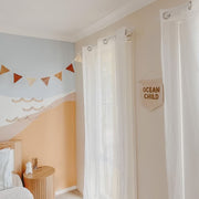 Bright triangle kids bunting. Boys wall bunting. Sunshine garland. Sunshine triangle playroom bunting. Warm tones garland. wall flags. Sunshine wall decor. Gender neutral Nursery bunting. nursery garland. Nursery wall decor. Sunshine nursery flags. Boys bedroom decor. Colourful bedroom decor. Colourful nursery bunting. Yellow garland. Neutral wall garland. 
