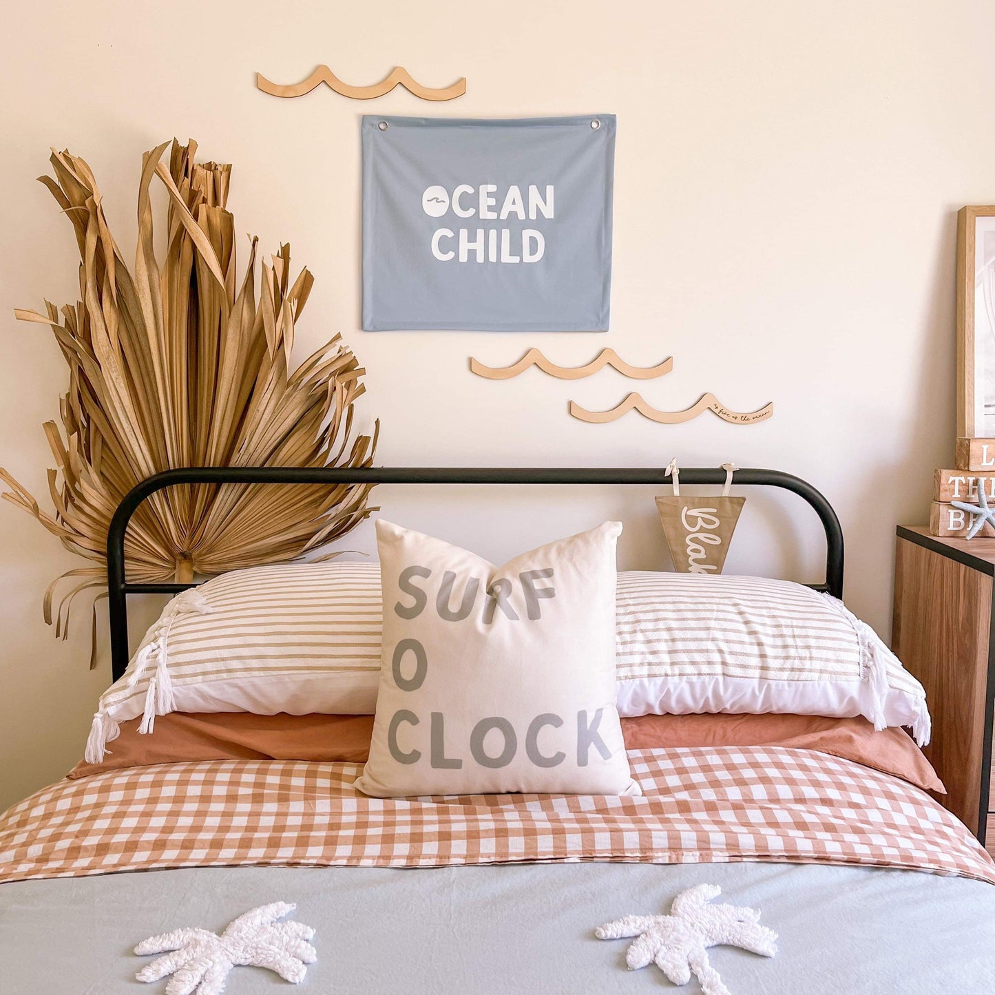 Surf o’ clock cushion slip/ cushion cover