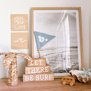 Light blue personalised pennant flag, Sky blue initial pennant, Personalised kids room decor, Personalised nursery decor, Alphabet initial flag, Blue nursery decor, Boys bedroom decor, Sky blue kids room decor, Coastal nursery decor, Coastal kids bedroom, Pastel blue room decor, Kids initial decor, Fabric pennant flag, Rental-friendly kids decor, Australian kids decor, Hello Saturday Kids Decor