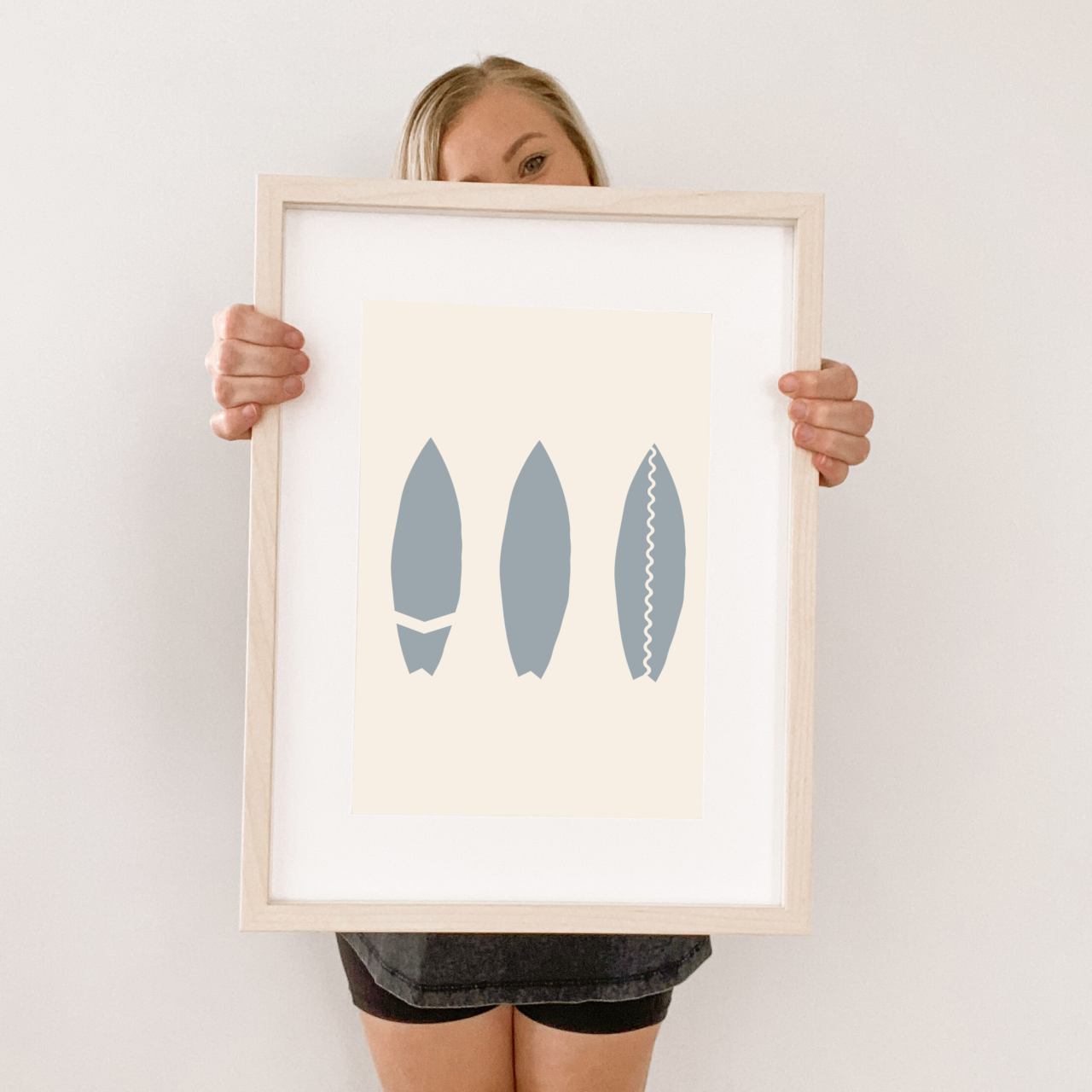 Triple surf board kids wall print / wall art~ 3 Colours