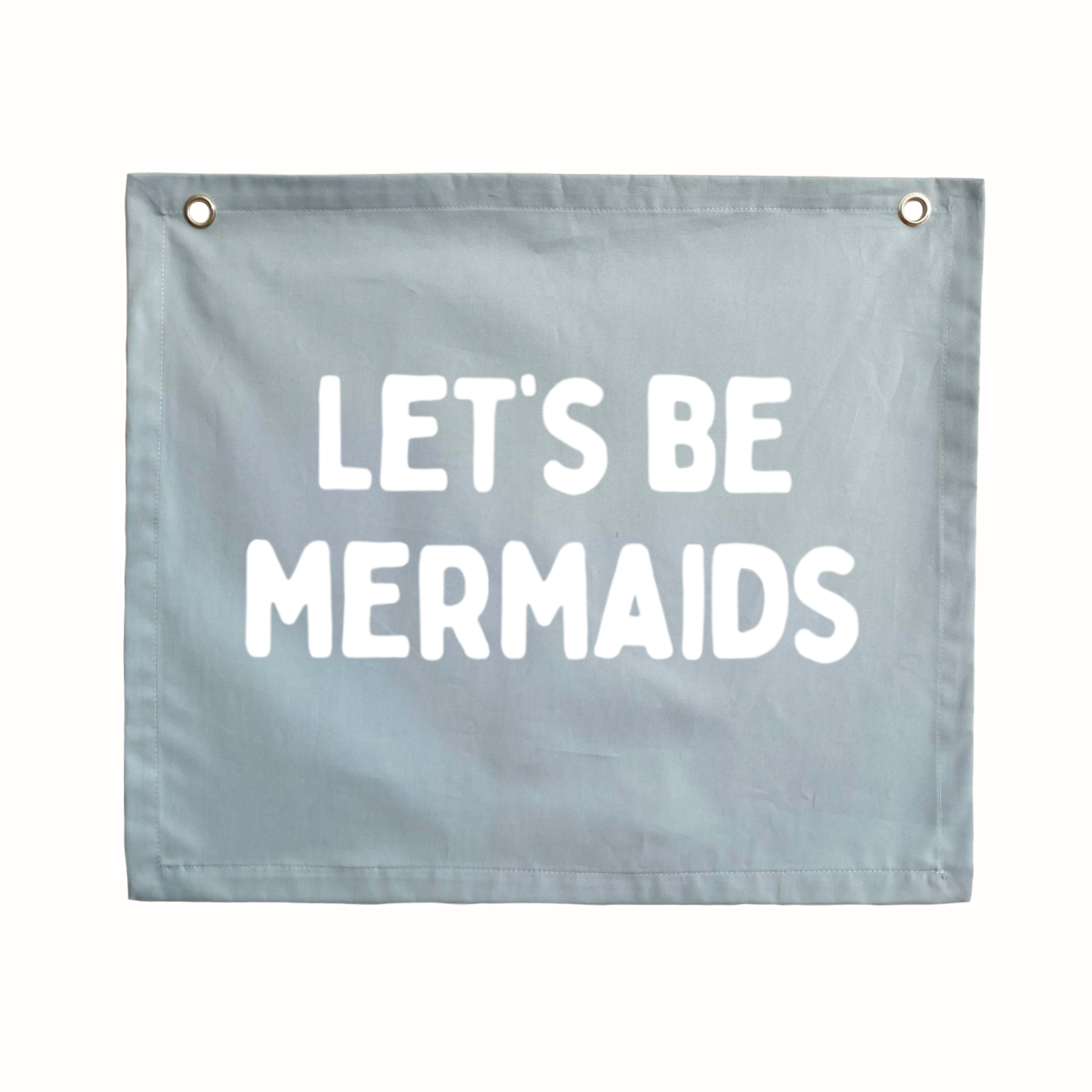 Let’s be mermaids girls wall banner / wall hanging ~ Sky