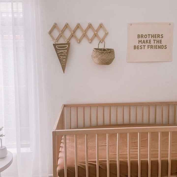 Brothers bedroom styling. Brothers bedroom wall decor. Brothers bedroom wall banner. Brothers wall banner. Brothers bedroom inspo. Brothers bedroom decor ideas. Shared boys bedroom decor. Brothers make the best friends banner. Shared boys room inspo. Brothers wall decor.